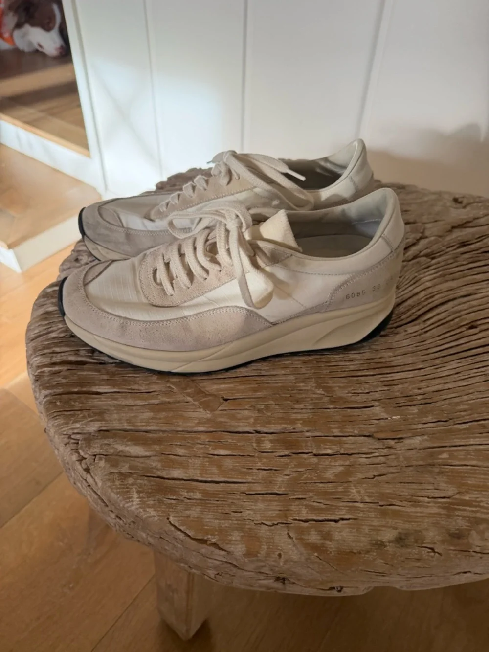 Woman by Common Projects Premium Athletic Shoes with Suede Trim - Picture 3 of 6